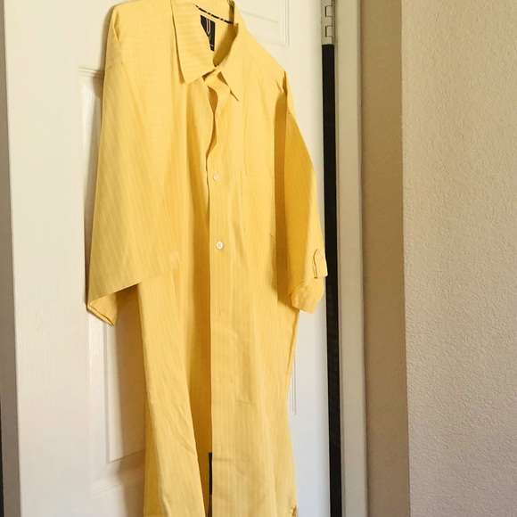 Men’s Sz2xl Designr Phat Farm, Canary Yellow&White - Picture 2 of 16